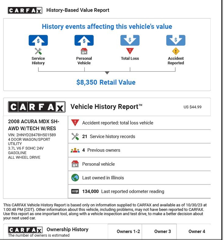 How to Read a Carfax Report